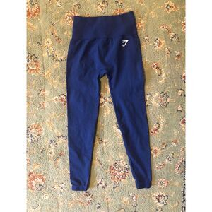 Gymshark Vital Seamless Navy Blue Leggings, size XS